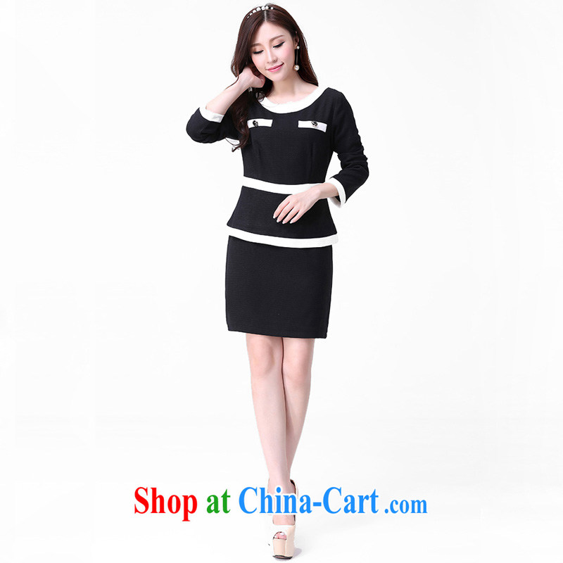 Constitution, and indeed increase, women mm thick 2015 autumn and winter, the Korean version cultivating long-sleeved thick warm hair so dress large black to reference brassieres option code or the advisory service, constitution, and, shopping on the Internet