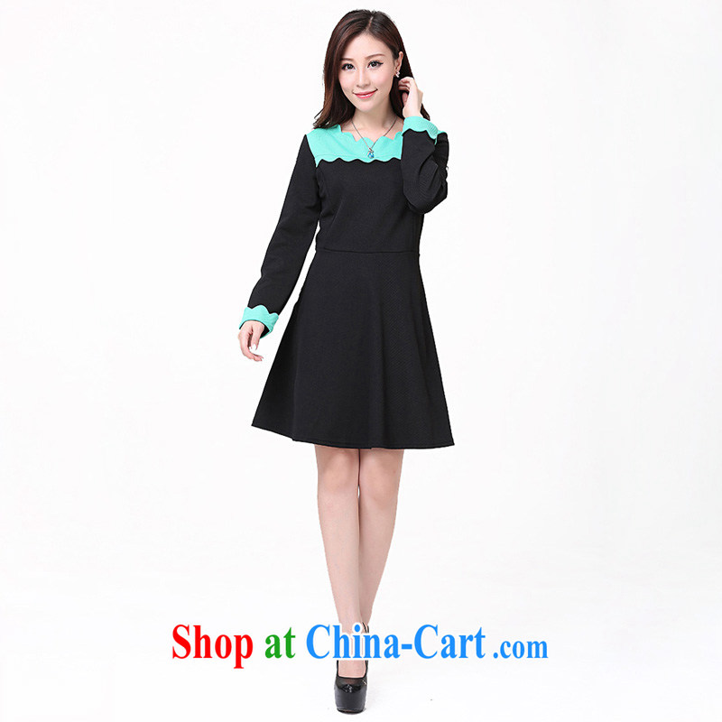 Constitution, 2015 autumn and winter New, and indeed increase, women with thick mm Autumn with large, long-sleeved beauty graphics thin even coat skirt hit color black to reference brassieres option code or the Advisory Service, constitution, and shopping on the Internet