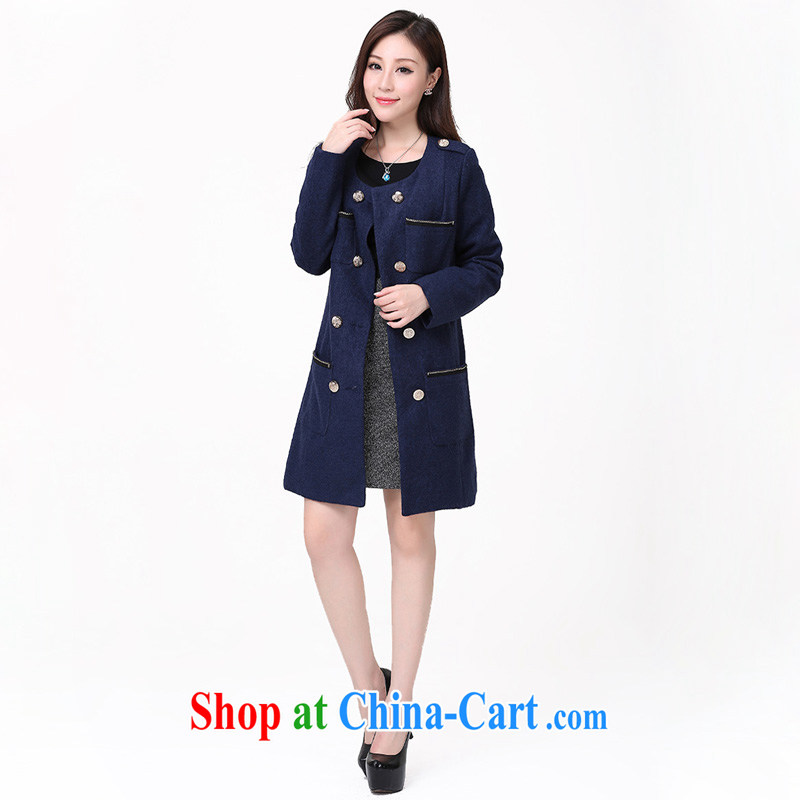 Constitution, autumn and winter with the ventricular hypertrophy, 2015 new female Korean version is sub-coat on the mm long, the cultivation of double-deep blue can be reference brassieres option, or the advisory service, constitution, and, shopping on the Internet