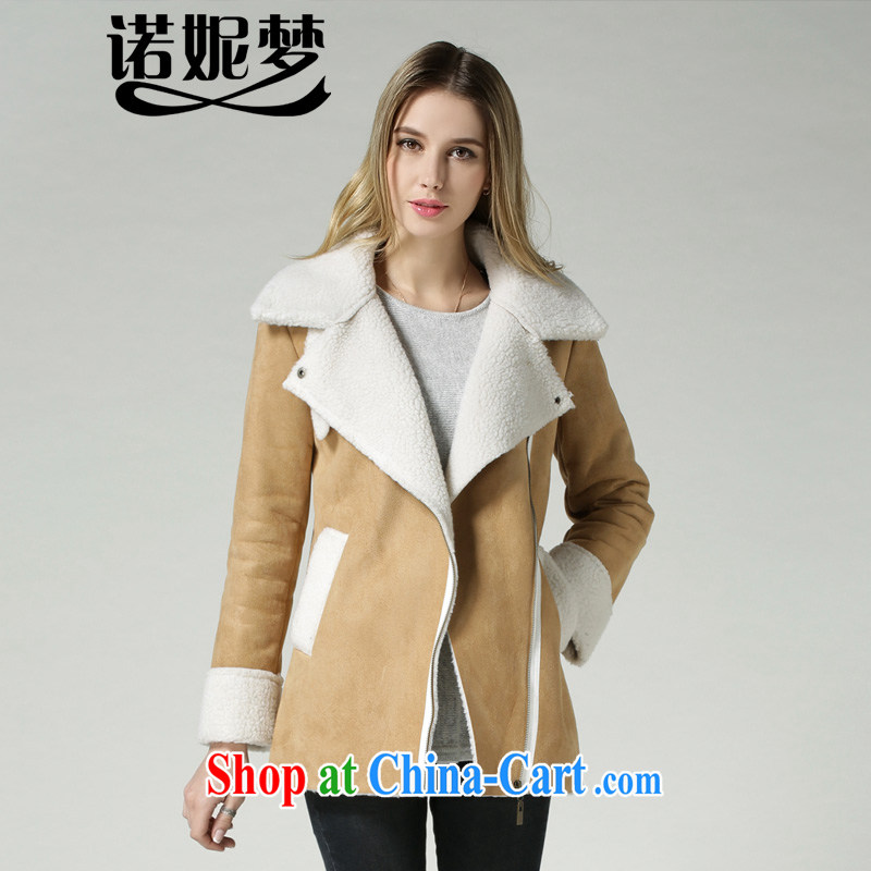 The Connie was a high-end European and American fare is indeed increasing, female 200 Jack Winter load new thick mm video thin thick lamb gross cotton suit girls jacket coat s 1811 khaki XXXXXL