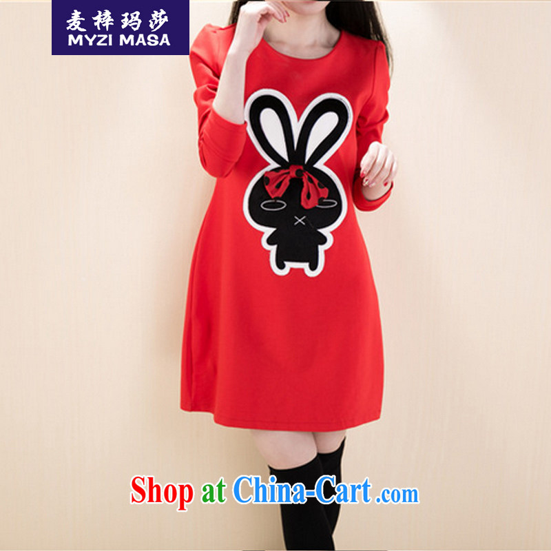 Mr Miller Martha (MYZI MASA) 2015 spring and summer new, large, female video thin card on the long-sleeved dresses female Red XXXXXL, Mr Miller Martha (MYZI MASA), online shopping