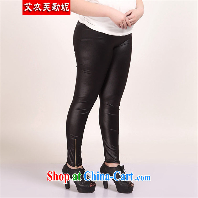 The Yi would be Connie, in winter, and indeed increase, girls' high waist stretch 100 to thicken the lint-free cloth warm casual solid pants leather pants for 180 Jack MM 314 black thin the lint-free cloth, code