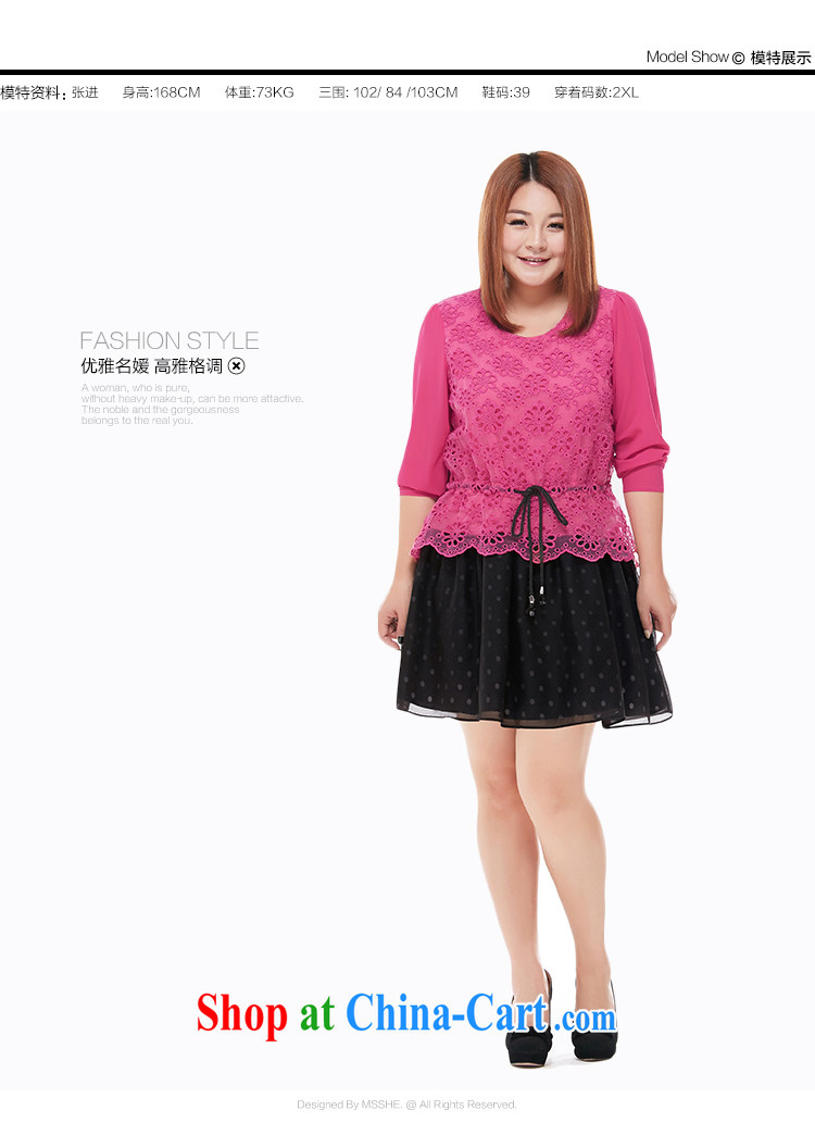 Land is the Yi 2015 spring new Korean version of the greater code female Korean version the FAT and FAT MM thick sister fat people dress leave of two part video thin long-sleeved dress of red XL Spot Image, price, brand platters! Elections are good character, the national distribution, so why buy now enjoy more preferential! Health