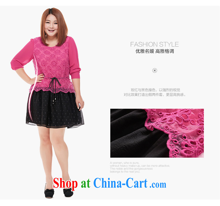 Land is the Yi 2015 spring new Korean version of the greater code female Korean version the FAT and FAT MM thick sister fat people dress leave of two part video thin long-sleeved dress of red XL Spot Image, price, brand platters! Elections are good character, the national distribution, so why buy now enjoy more preferential! Health