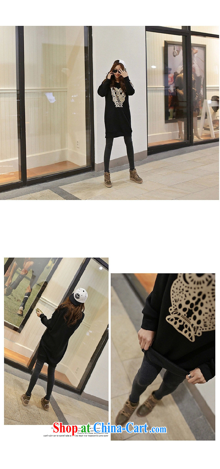 1000 fruit King, female new 2015 spring loaded in Europe and long solid shirt long-sleeved thick mm stamp round-collar-Korean loose video thin sweater black XXXXXL pictures, price, brand platters! Elections are good character, the national distribution, so why buy now enjoy more preferential! Health