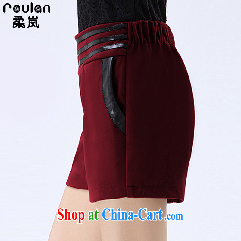 Sophie was indeed the XL thick MM 2015 spring and summer new women new explosions, solid color beauty graphics thin leisure shorts girls 1170 wine red 5 XL, Sophie (ROULAN), and, on-line shopping