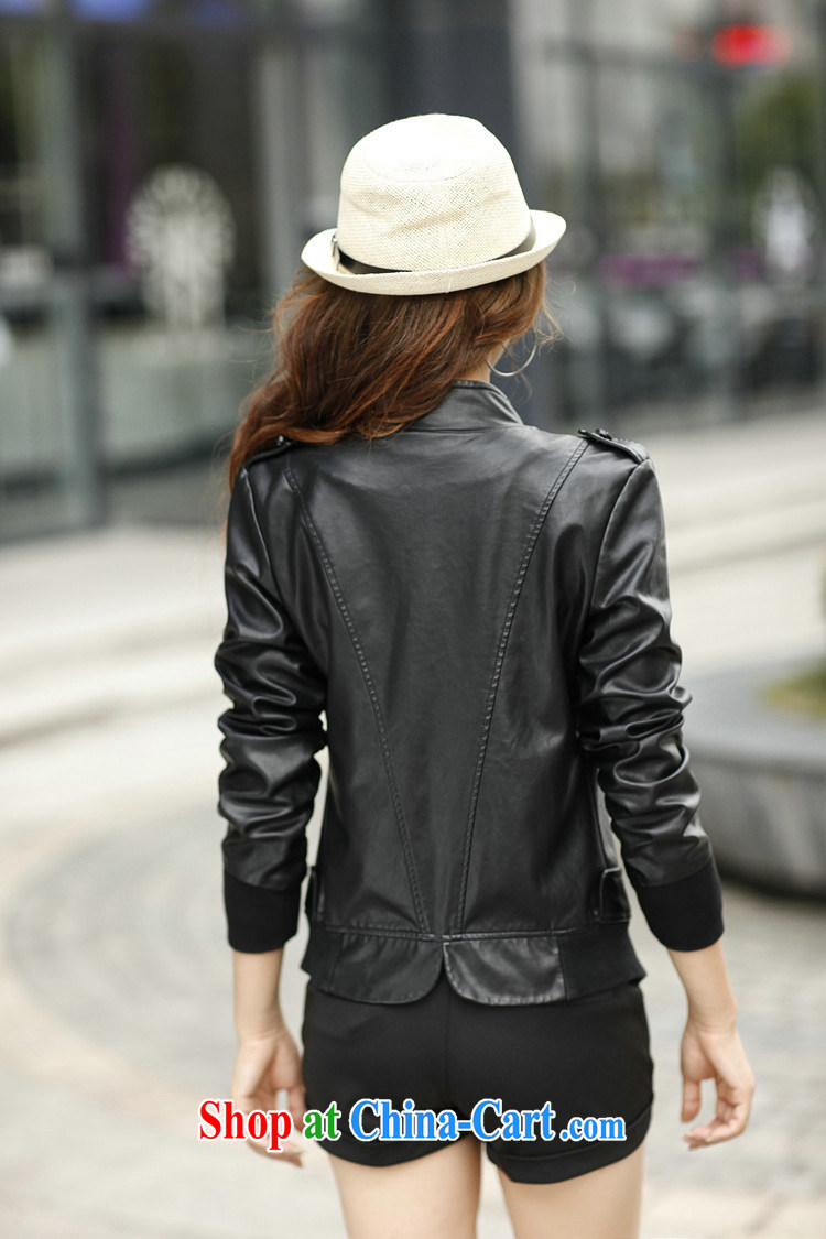2015 and stylish autumn and winter clothing Korean XL mm thick girls long-sleeved beauty graphics thin leather jacket PU leather jacket black (not cotton) XXXL pictures, price, brand platters! Elections are good character, the national distribution, so why buy now enjoy more preferential! Health