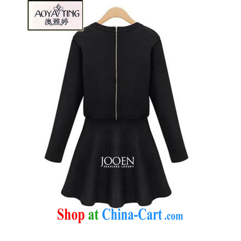 o Ya-ting 2015 Spring and Autumn and new girls and indeed increase, gross beauty does solid dresses M 13 Black classic 100 5 ground XL recommendations 175 - 200 jack, O Ya-ting (aoyating), online shopping