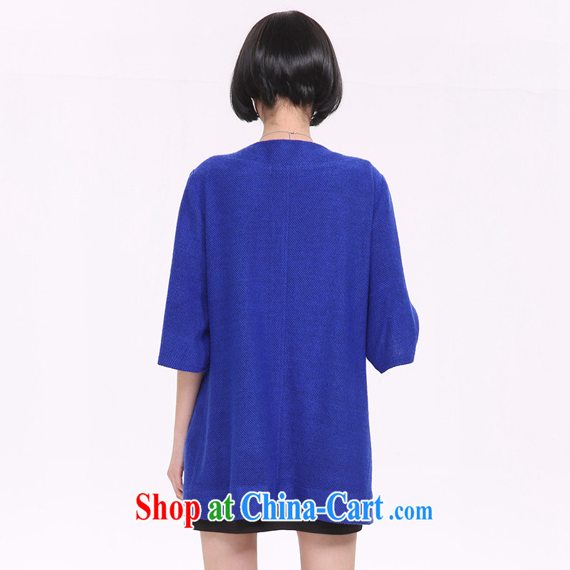 Director of spring 2015 with new, and indeed increase, women mm thick Korean version, long, 100 ground coat, loose cuff cardigan 5208 large blue code 3XL, Director (Smeilovly), and, on-line shopping