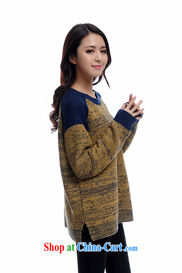 o Ya-ting 2015 Spring and Autumn and the new, and indeed increase, female loose sweater jacket thick sister knitted sweater HM 614 blue retro style 5 XL recommendations 175 - 200 Jack pictures, price, brand platters! Elections are good character, the national distribution, so why buy now enjoy more preferential! Health