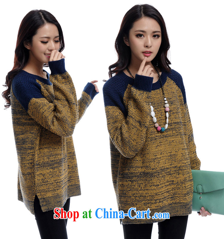 o Ya-ting 2015 Spring and Autumn and the new, and indeed increase, female loose sweater jacket thick sister knitted sweater HM 614 blue retro style 5 XL recommendations 175 - 200 Jack pictures, price, brand platters! Elections are good character, the national distribution, so why buy now enjoy more preferential! Health