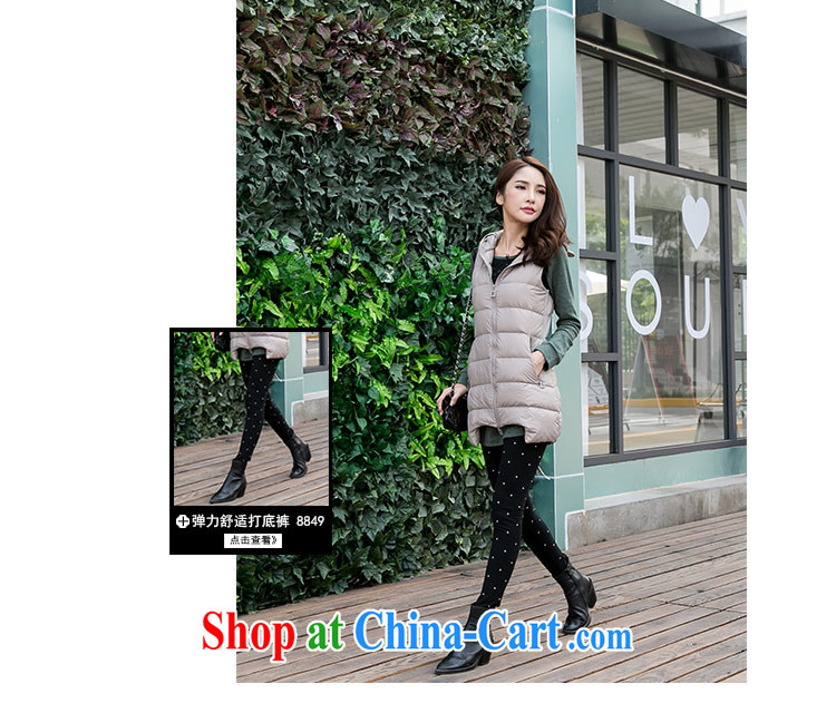 The honey beauty larger women thick MM autumn and winter new Korean Beauty warm cap feather vest cotton vest women 9350 gray XXXL pictures, price, brand platters! Elections are good character, the national distribution, so why buy now enjoy more preferential! Health