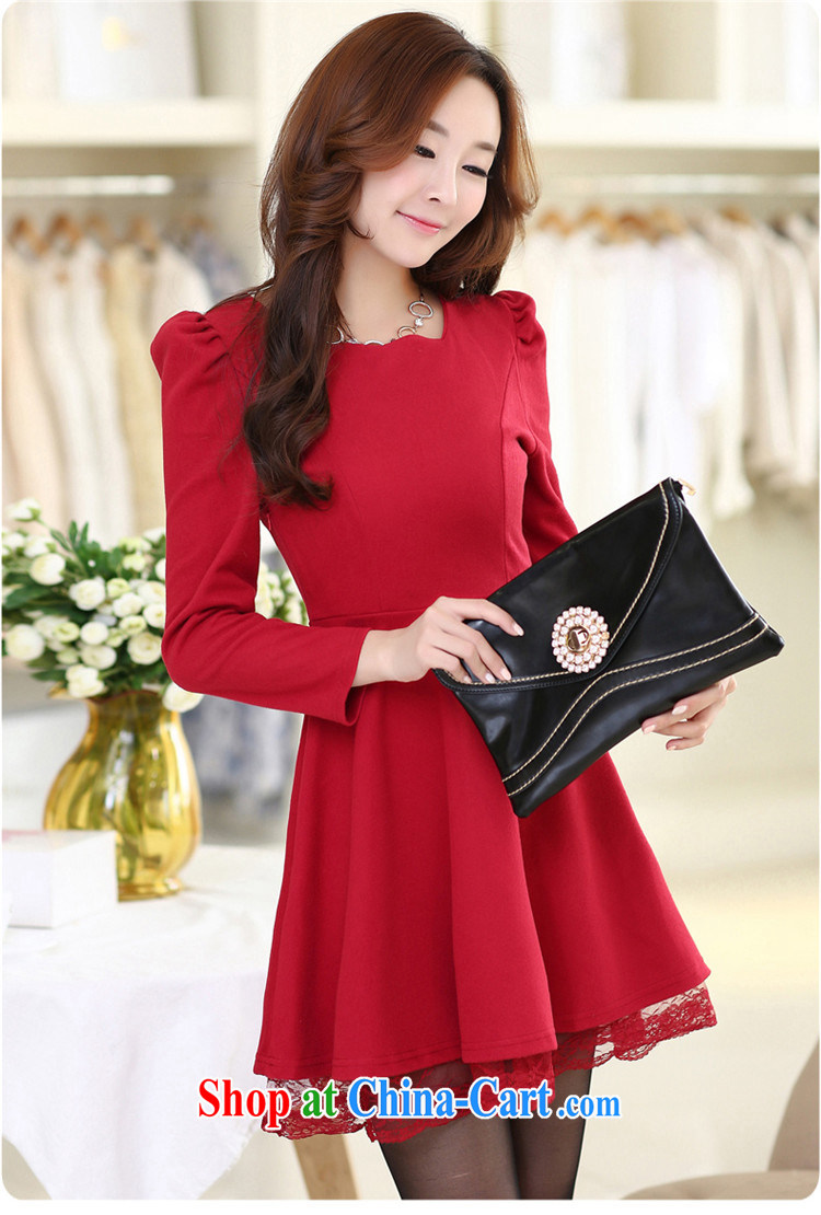 We have 2015 new Korean version a solid color hair beauty is the long-sleeved, dress dresses female D 956 blue XXXL pictures, price, brand platters! Elections are good character, the national distribution, so why buy now enjoy more preferential! Health