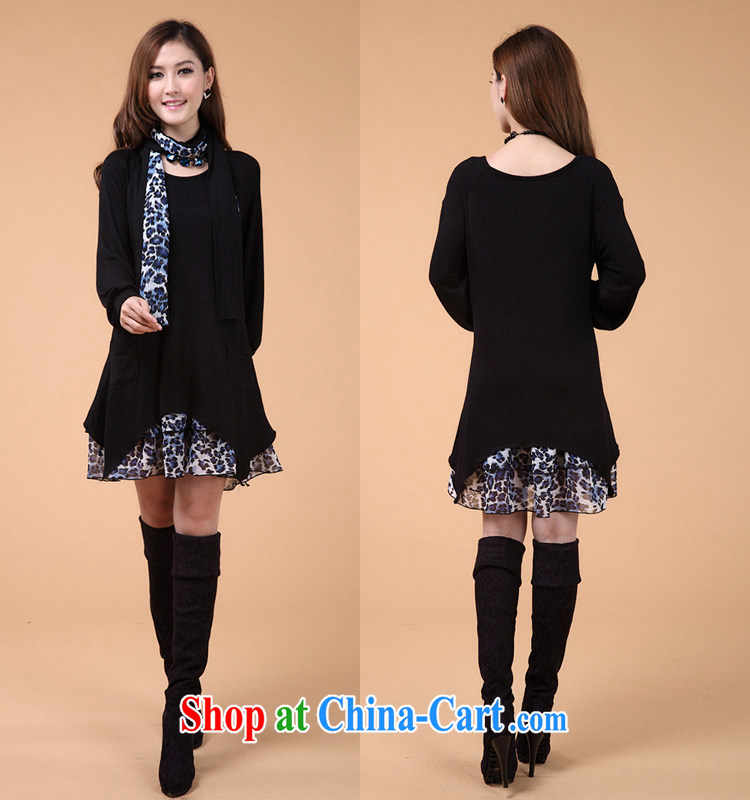 Surplus snow, 2014 fall and winter relaxed atmosphere. The Code women leave two emulation woolen knitted Leopard dress, scarf #7058 XXXL black pictures, price, brand platters! Elections are good character, the national distribution, so why buy now enjoy more preferential! Health
