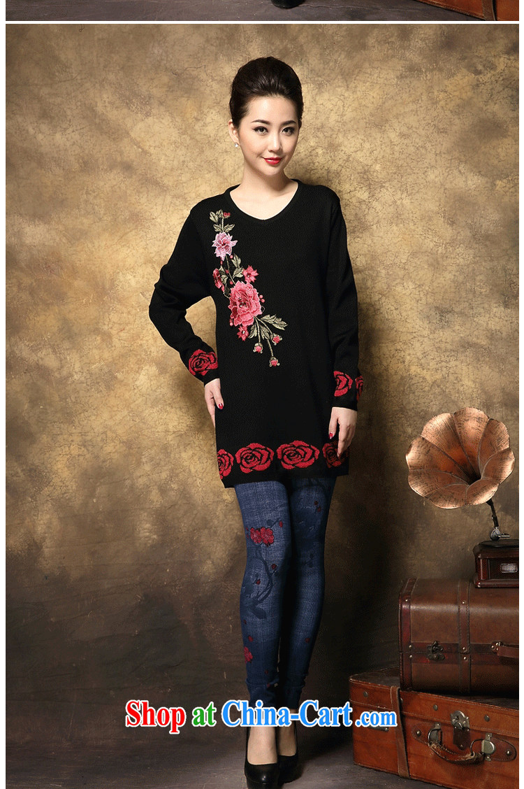 The Code female thick mm spring loaded 2014 long-sleeved sweater knit sweater embroidery ethnic wind graphics thin T-shirt, dark, recommended 105 Jack to Jack 165 pictures, price, brand platters! Elections are good character, the national distribution, so why buy now enjoy more preferential! Health