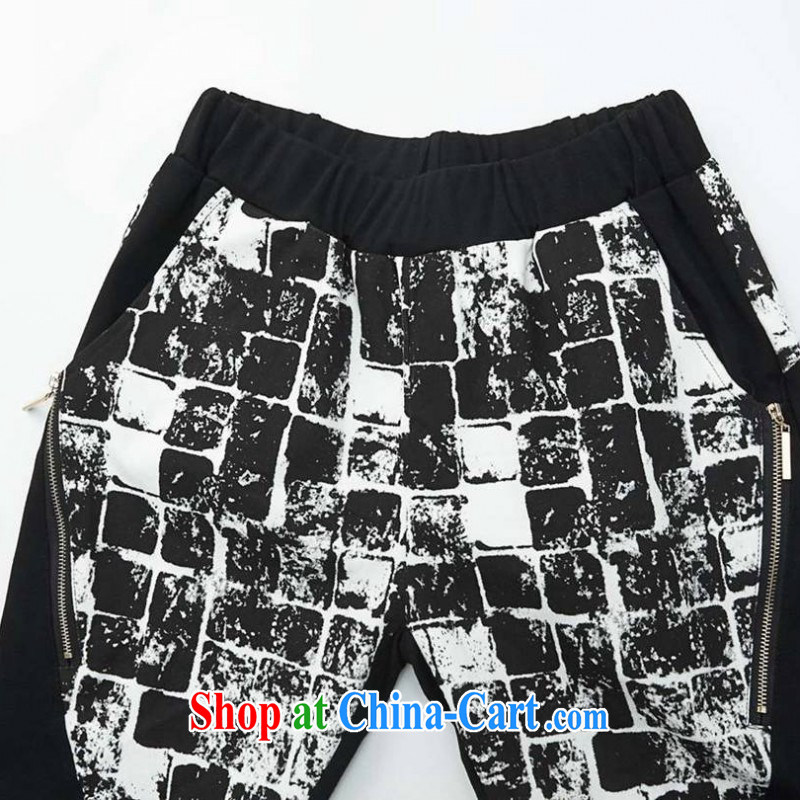 The delivery package as soon as possible-mm thick, the Korean version, pants, waist plaid spell color leisure castor long trousers and ventricular hypertrophy, spring boots black XXL approximately 150 - 170 jack, land is still the garment, shopping on the Internet