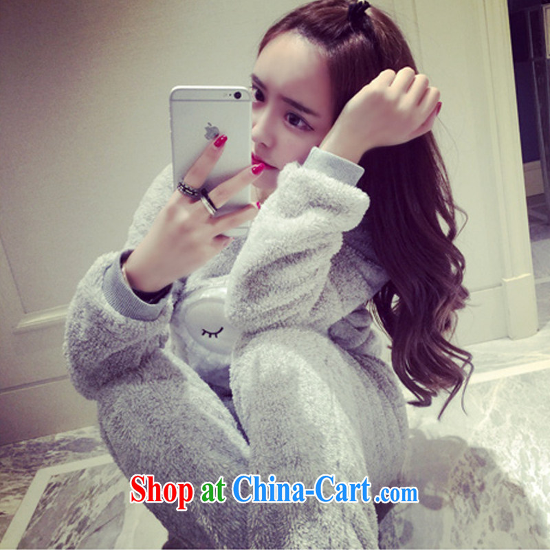 The ethnic cleansing winter clothing new, thick lovely sleep soundly owl coral pajamas home service kit 3628 #Picture Color Code, the 