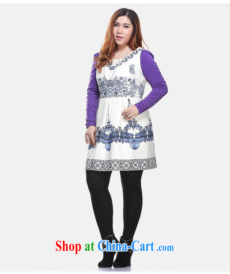 Slim Li-su in winter, large, female China wind vest skirt blue and white porcelain beauty sleeveless dresses Q 6577 m White 4 XL pictures, price, brand platters! Elections are good character, the national distribution, so why buy now enjoy more preferential! Health