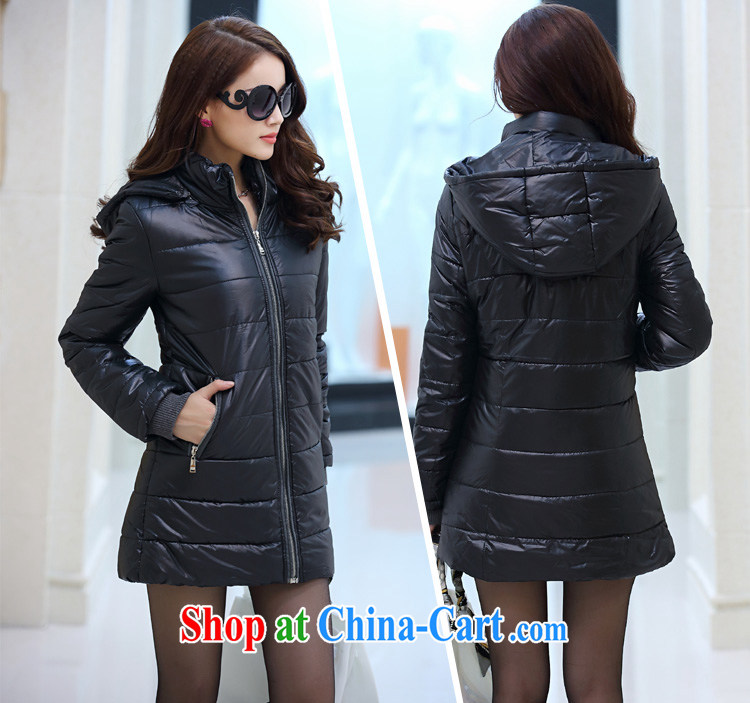 The fat increase, women with thick coat thick mm 2014 autumn and winter clothing Korean Beauty graphics thin large quilted coat cotton clothing 200 Jack mm thick graphics thin quilted coat female black XXXL pictures, price, brand platters! Elections are good character, the national distribution, so why buy now enjoy more preferential! Health