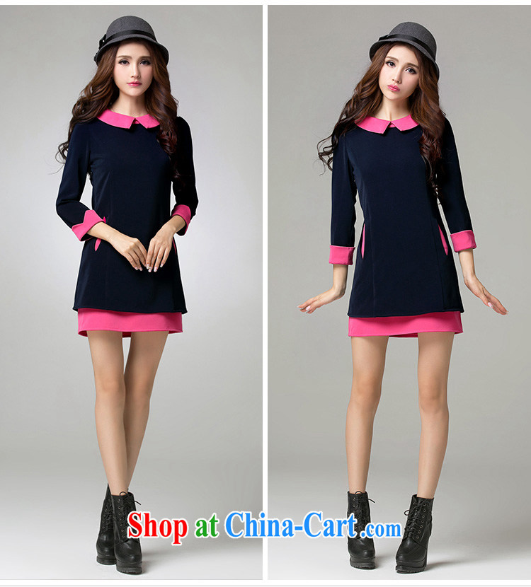 Cross-sectoral expertise provided MM spring new female Korean hit with fertilizer, and 7 sub-sleeved dresses Item No. 2559 royal blue 2 XL pictures, price, brand platters! Elections are good character, the national distribution, so why buy now enjoy more preferential! Health