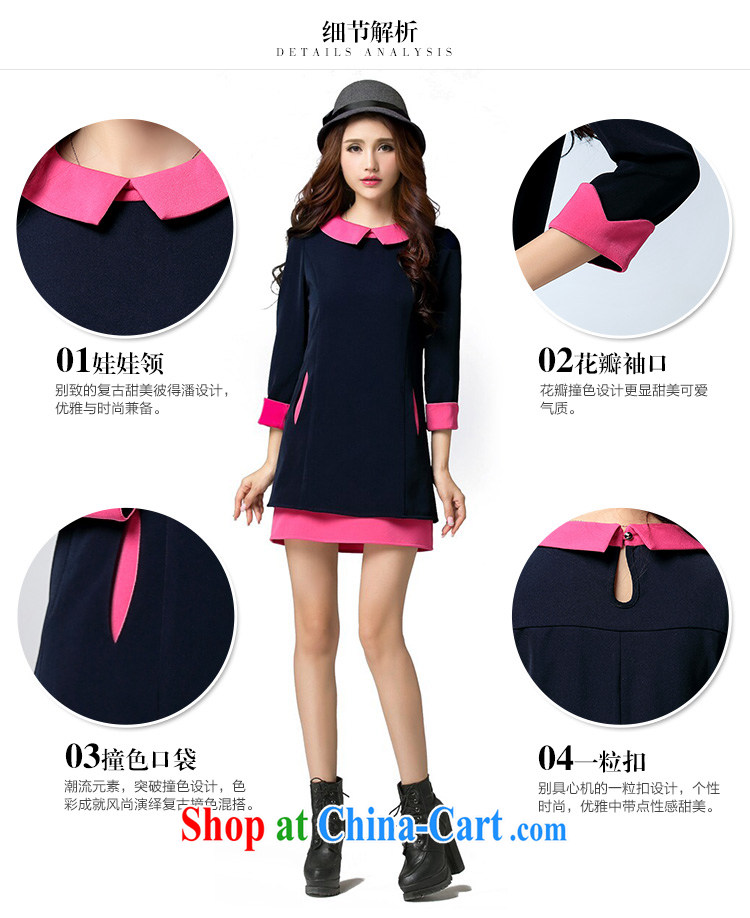 Cross-sectoral expertise provided MM spring new female Korean hit with fertilizer, and 7 sub-sleeved dresses Item No. 2559 royal blue 2 XL pictures, price, brand platters! Elections are good character, the national distribution, so why buy now enjoy more preferential! Health