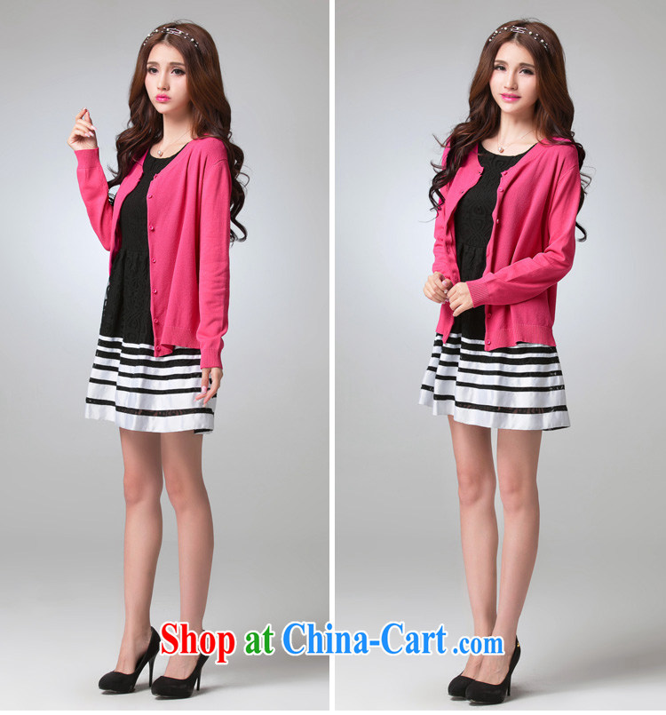 cheer for the code female spring new emphasis on cultivating mm video thin Korean version 100 a long-sleeved cardigan knit-The number of 2561 red 2 XL pictures, price, brand platters! Elections are good character, the national distribution, so why buy now enjoy more preferential! Health