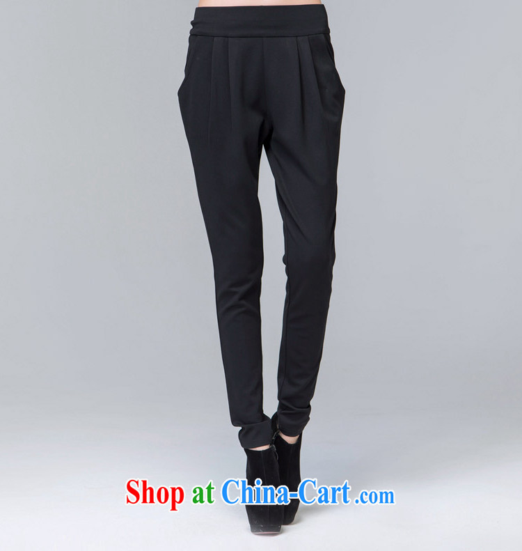 Blue Water increase code quality female 2014 thick MM winter new high waist trousers very casual, pants black XXXXL pictures, price, brand platters! Elections are good character, the national distribution, so why buy now enjoy more preferential! Health