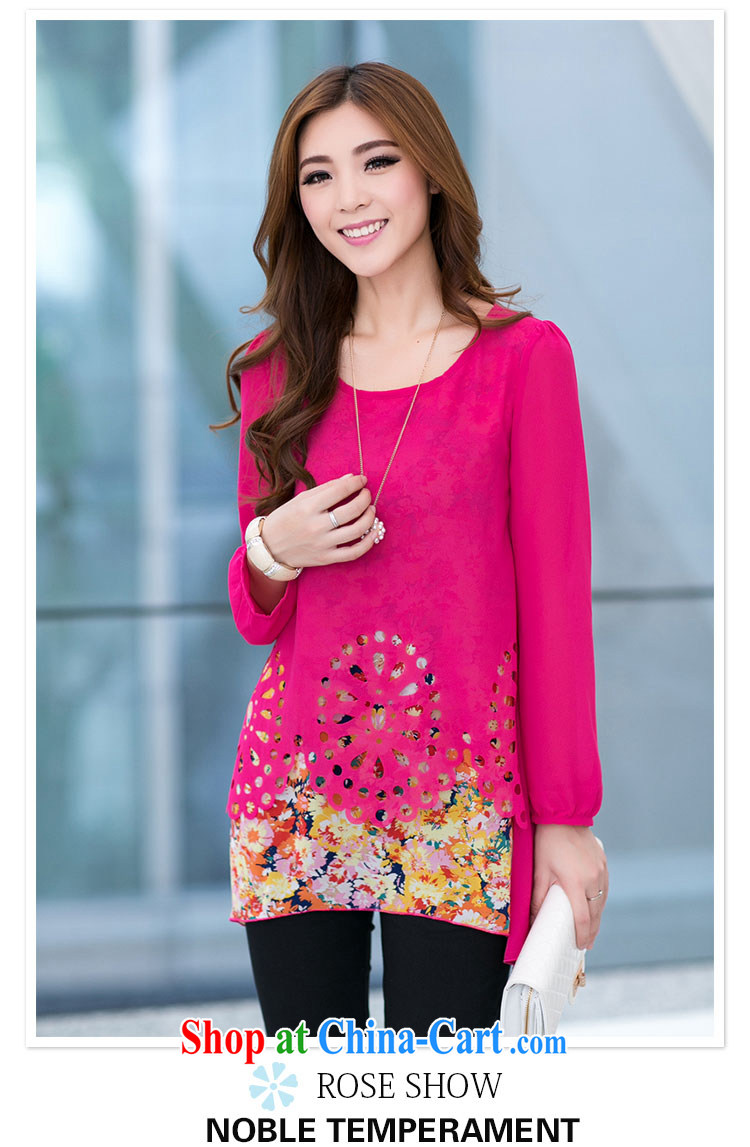 To better 2015 new spring long-sleeved stamp duty leave of two piece floral snow woven shirts T-shirt girls and indeed increase, female, long, loose snow woven shirts red stamp Map Color XXL pictures, price, brand platters! Elections are good character, the national distribution, so why buy now enjoy more preferential! Health