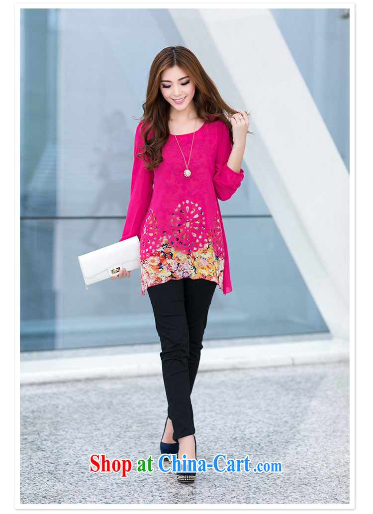 To better 2015 new spring long-sleeved stamp duty leave of two piece floral snow woven shirts T-shirt girls and indeed increase, female, long, loose snow woven shirts red stamp Map Color XXL pictures, price, brand platters! Elections are good character, the national distribution, so why buy now enjoy more preferential! Health