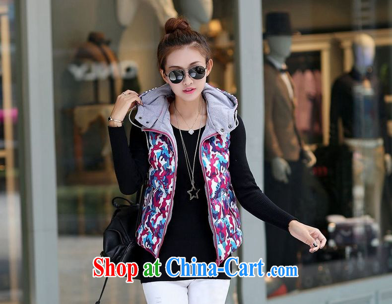 The US's stylish camouflage cap warm feather sleeveless vest, a female King, a green XXXL pictures, price, brand platters! Elections are good character, the national distribution, so why buy now enjoy more preferential! Health