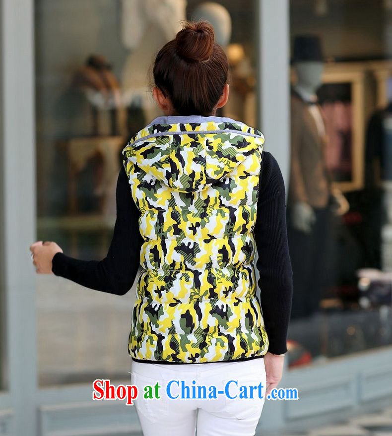 The US's stylish camouflage cap warm feather sleeveless vest, a female King, a green XXXL pictures, price, brand platters! Elections are good character, the national distribution, so why buy now enjoy more preferential! Health