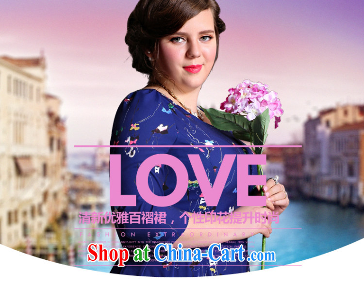 Tomnrabbit larger female dresses new spring 2015, original design thick sister beauty graphics thin bubble cuff stylish stamp skirt picture color the code XXXL pictures, price, brand platters! Elections are good character, the national distribution, so why buy now enjoy more preferential! Health