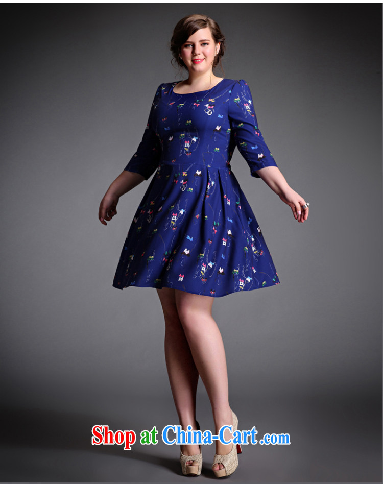 Tomnrabbit larger female dresses new spring 2015, original design thick sister beauty graphics thin bubble cuff stylish stamp skirt picture color the code XXXL pictures, price, brand platters! Elections are good character, the national distribution, so why buy now enjoy more preferential! Health