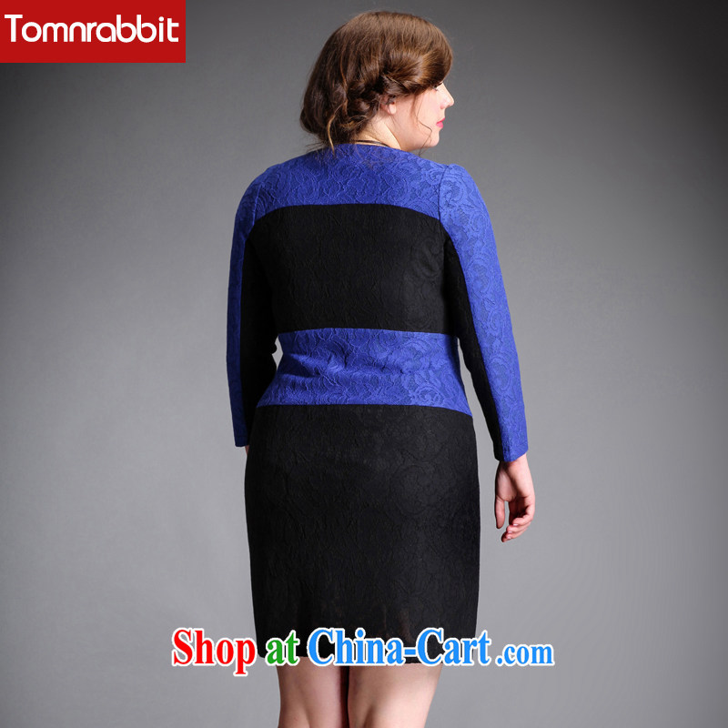 The Tomnrabbitd code female dresses new spring 2015, lace Stitching with thick mm beauty graphics thin further skirt picture color the code XXXL, Tomnrabbit, shopping on the Internet