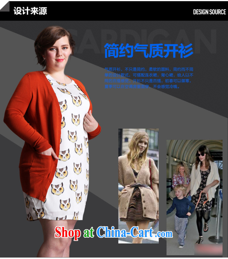 Tomnrabbit 2015 spring new stylish 100 on the code knitted shirts thick mm video thin V collar cardigan pavilions larger XXL pictures, price, brand platters! Elections are good character, the national distribution, so why buy now enjoy more preferential! Health