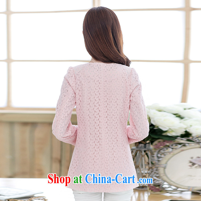 The Diane larger female spring coat thick sister 2015 new lace check take video thin, long wind jacket light purple XL (120 - 140 ) jack, the Doi (MIYaDai), online shopping