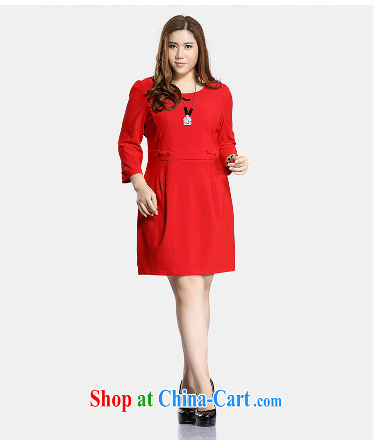 2015 the Li Su-XL ladies spring new round-collar 7 cuffs, long dresses beauty Q 7000 red XL pictures, price, brand platters! Elections are good character, the national distribution, so why buy now enjoy more preferential! Health