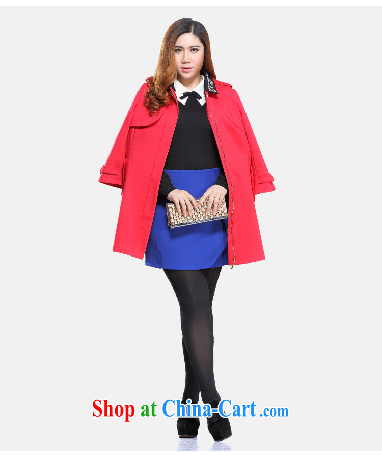 Slim LI Sau 2015 spring new large, female retro in Europe hit color lapel, long straight and wind jacket (collar can be removed) Q 7001 blue 4 XL pictures, price, brand platters! Elections are good character, the national distribution, so why buy now enjoy more preferential! Health