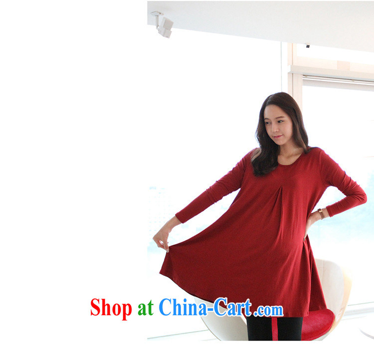 and the United States, pregnant women, the Spring and Autumn and pregnant women dresses stylish 100 pregnant women on solid long-sleeved T-shirt skirt pregnant women 2015 #red are code pictures, price, brand platters! Elections are good character, the national distribution, so why buy now enjoy more preferential! Health