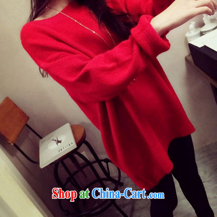 Flexible early 2015, spring and autumn mm thick Korean female loose long-sleeved woolen pullover large, knitted T-shirt T-shirt 200 jack can be seen wearing a pair of blue are code pictures, price, brand platters! Elections are good character, the national distribution, so why buy now enjoy more preferential! Health