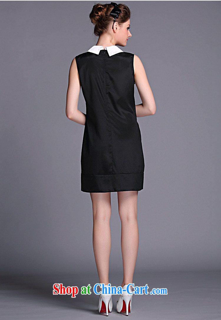 Connie's dream high-end original Europe and indeed the XL women mm thick sleeveless solid vest skirt summer New Style lapel snow stamp duty woven dresses G 024 black XXL pictures, price, brand platters! Elections are good character, the national distribution, so why buy now enjoy more preferential! Health