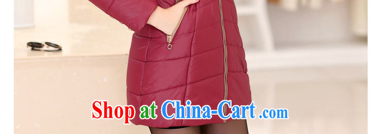 The fat XL female quilted coat in winter, thick MM 200 Jack cotton clothing King Size Code for graphics thin parka brigades