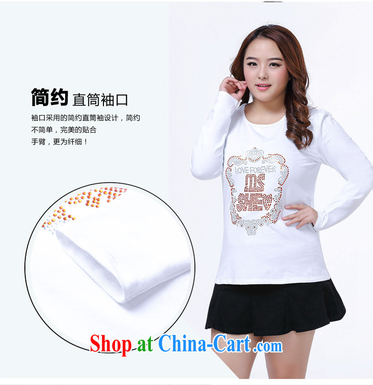 Rvel 2015 spring new staple Pearl lace-up code and indeed graphics thin black white blouses solid-colored long-sleeved shirt T female P 103 white 4XL (170 to 190 jack) pictures, price, brand platters! Elections are good character, the national distribution, so why buy now enjoy more preferential! Health