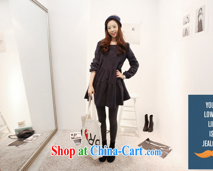 Yu Cisco's 2015 Spring and Autumn new female Korean loose the code pregnant women wavy dress long-sleeved casual stylish 100 ground thick sister loaded 117 #picture color XL pictures, price, brand platters! Elections are good character, the national distribution, so why buy now enjoy more preferential! Health