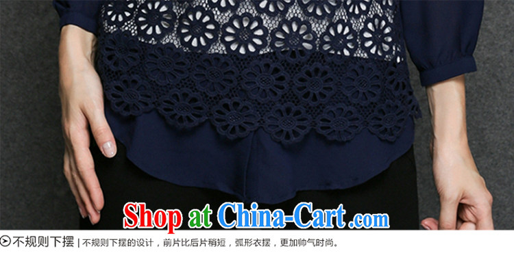 2015 spring new larger snow woven shirts girls thick mm and indeed increase biological three-dimensional lace stitching shirts JW 3319 dark blue XXXXL pictures, price, brand platters! Elections are good character, the national distribution, so why buy now enjoy more preferential! Health