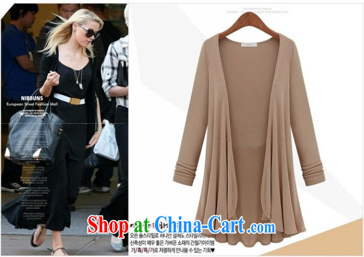 Flexible early spring and autumn 2015 in Europe and America, and indeed increase, female fat MM solid color Large, loose large Korean long-sleeved cardigan 200 jack is wearing a white xxxxxL pictures, price, brand platters! Elections are good character, the national distribution, so why buy now enjoy more preferential! Health