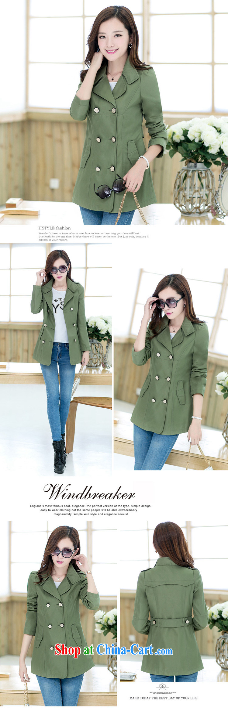 The Estee Lauder maximum code female wind jacket thick sister spring 2015 new Korean video thin, long, large, wind jacket and indeed 200 Jack army green 3XL (150 - 170 ) jack pictures, price, brand platters! Elections are good character, the national distribution, so why buy now enjoy more preferential! Health