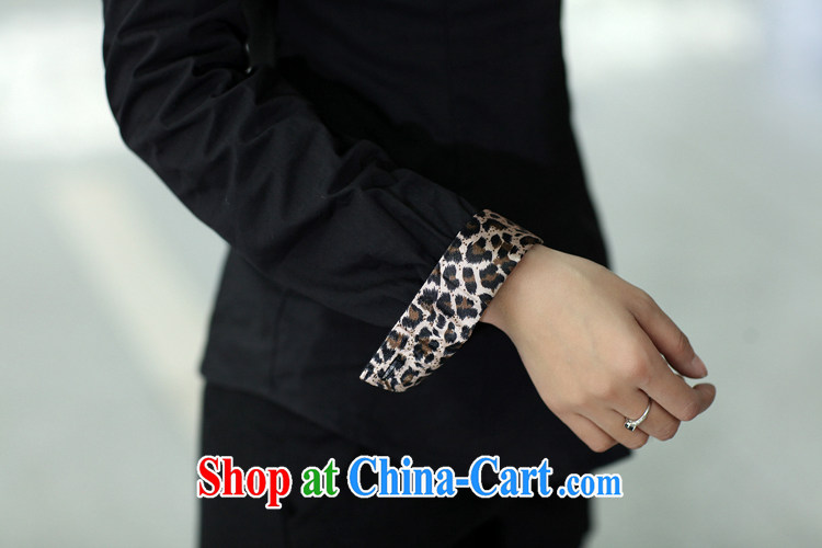 ZORMO Spring and Autumn 2015, Leopard stitching long-sleeved lapel and indeed XL shirt girls thick mm King career with solid blue shirt XL 5 175 - 200 Jack pictures, price, brand platters! Elections are good character, the national distribution, so why buy now enjoy more preferential! Health