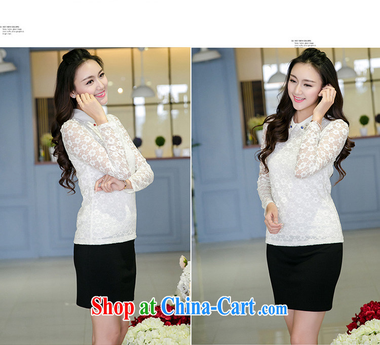 Huan Zhu Ge Ge Ge 2015 spring new Korean version the code female fat, cultivating graphics thin OL temperament female lace T-shirt solid T-shirt V 5026 white 3XL (165 - 180 Jack through) pictures, price, brand platters! Elections are good character, the national distribution, so why buy now enjoy more preferential! Health