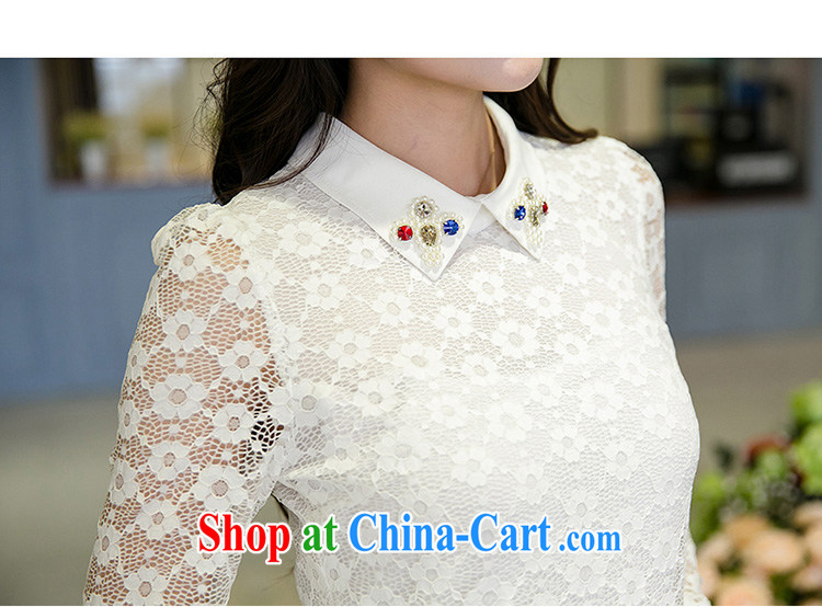 Huan Zhu Ge Ge Ge 2015 spring new Korean version the code female fat, cultivating graphics thin OL temperament female lace T-shirt solid T-shirt V 5026 white 3XL (165 - 180 Jack through) pictures, price, brand platters! Elections are good character, the national distribution, so why buy now enjoy more preferential! Health